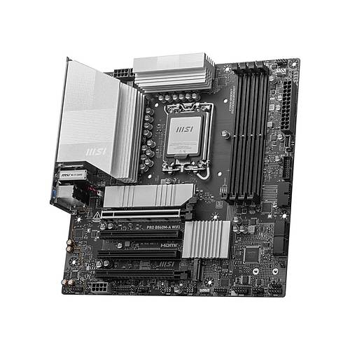 MSI PRO B860M-A WiFi DDR5 8600MHz (OC) 3xM.2 Thunderbolt 4 HDMI DP 5G LAN WiFi 7 mATX Soket 1851