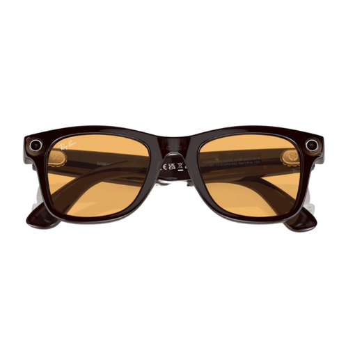 Ray-Ban Meta Wayfarer Ak�ll� G�zl�k Parlak Siyah Karamel