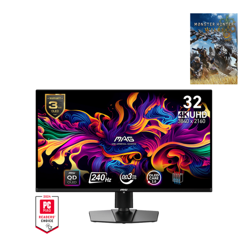 MSI MAG 321UPX QD-OLED 31.5 3840x2160 240Hz 0.03 ms HDMI DP Type-C HDR 400 Adaptive Sync Gaming Monitr