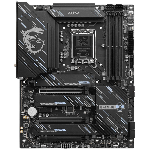 MSI Z890 GAMING PLUS WiFi DDR5 9200MHz (OC) USB 20Gbps 4xM.2 Thunderbolt 4 HDMI DP 5G LAN WiFi 7 ATX Soket 1851