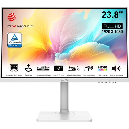 MSI Modern MD2412PW 23.8 1920x1080 100Hz 1ms HDMI DP Type-C IPS Pivot Monit�r