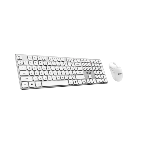 MSI GG Forge K210 Wireless Combo TR Kablosuz Optik Klavye Mouse Set Beyaz