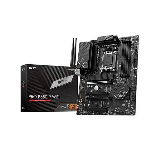 MSI PRO B650-P WiFi DDR5 6400MHz (OC) HDMI DP M.2 USB 3.2 2.5G LAN WiFi 6E ATX AM5