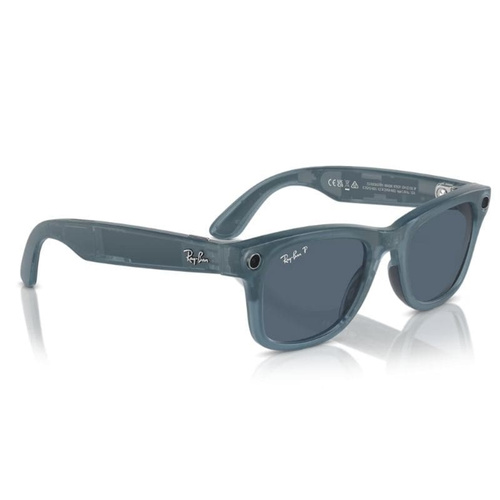 Ray-Ban Meta Wayfarer Ak�ll� G�zl�k Mat Mavi Polarize Mavi