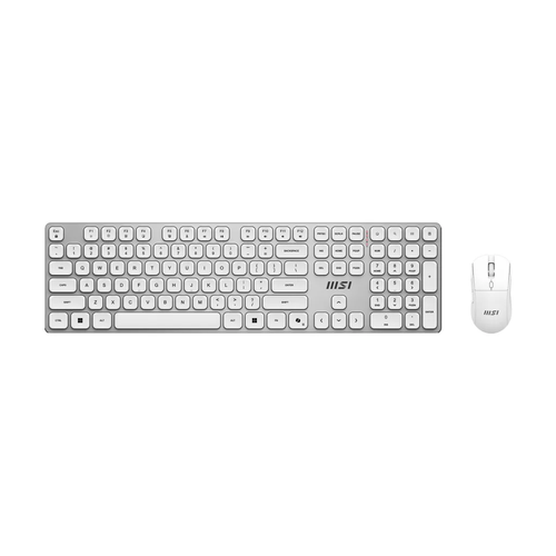 MSI GG Forge K210 Wireless Combo TR Kablosuz Optik Klavye Mouse Set Beyaz