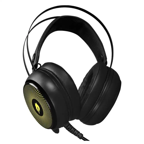 GameBooster Rebel H12 7 Renk RGB K�sa Mikrofonlu Siyah Oyuncu Kulakl���