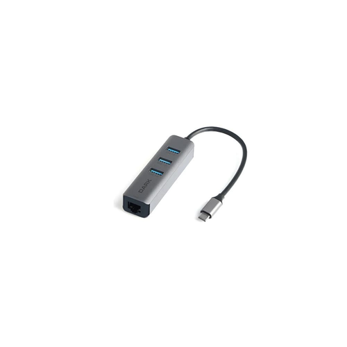 Dark USB Type-C Ethernet ve USB 3.0 �oklay�c� Adapt�r