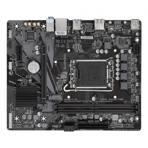 Gigabyte H610M K V2 DDR5 5600 MHz M.2 1G LAN Micro-ATX Soket 1700