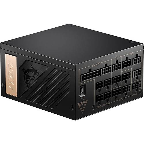 MSI MEG AI1300P PCIE5 1300W 80+ Platinium Full Modler Power Supply