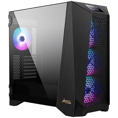 MSI MEG PROSPECT 700R Adreslenebilir RGB Fanl Temperli Cam mATX Kasa PSU Yok