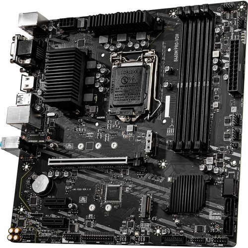 MSI B460M PRO-VDH WiFi DDR4 2933MHz VGA DVI HDMI M.2 USB 3.2 WiFi mATX Soket 1200