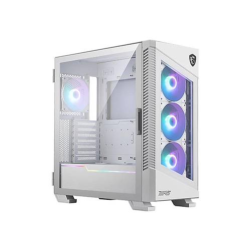 MSI MSI MPG VELOX 100R White Temperli Cam 4 x A-RGB Fan 4 x 120mm Fan ATX Beyaz Gaming Bilgisayar Kasas