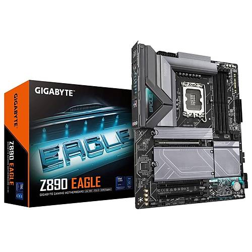 Gigabyte Z890 EAGLE DDR5 8800 MHz (OC) M.2 USB 2.0 USB 3.2 DP USB-C 2.5G LAN ATX Soket 1851