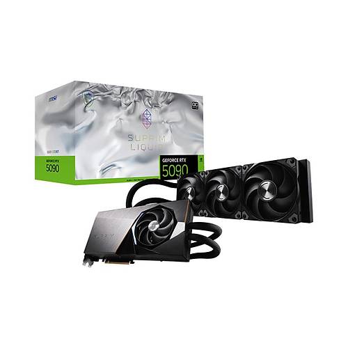 MSI GeForce RTX 5090 32G Suprim Liquid Soc OC 32GB GDDR7 512bit DX12 PCIe 5.0 (3xDP 1xHDMI) Ekran Kart