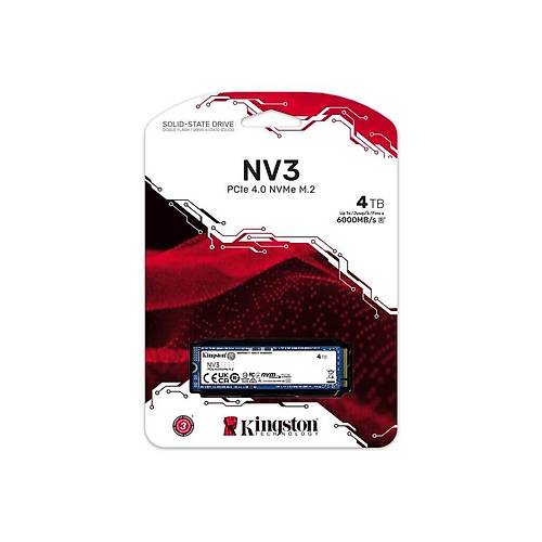 Kingston NV3 4TB PCIe 4.0 NVMe M.2 2280 SSD Disk SNV3S/4000G