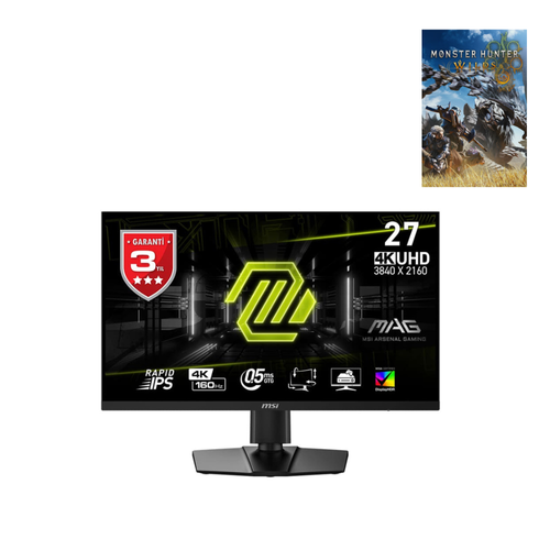 MSI MAG 274UPF E2 27 3840x2160 160Hz 0.5ms HDMI DP Type-C HDR 400 FreeSync Rapid IPS Gaming Monitr