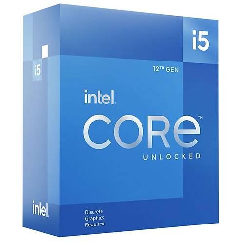 Intel Core i5 12600KF Soket 1700 2.8GHz 20MB Cache lemci Fansz Kutulu