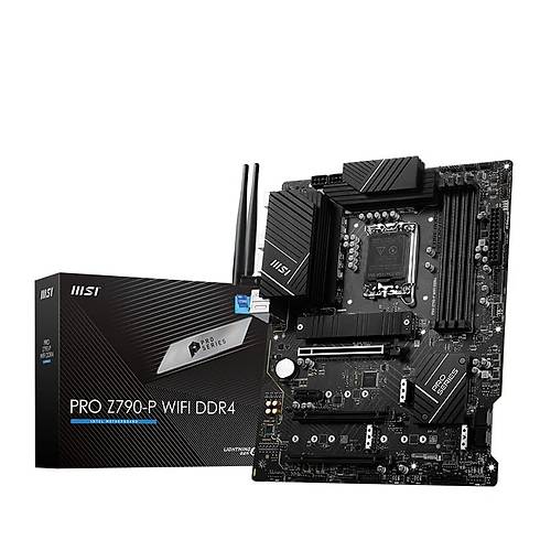 MSI PRO Z790-P WiFi DDR4 5333MHz (OC) PCI-E Gen 5 M.2 USB 3.2DP HDMI 1x2.5G LAN WiFi 6E ATX Soket 1700