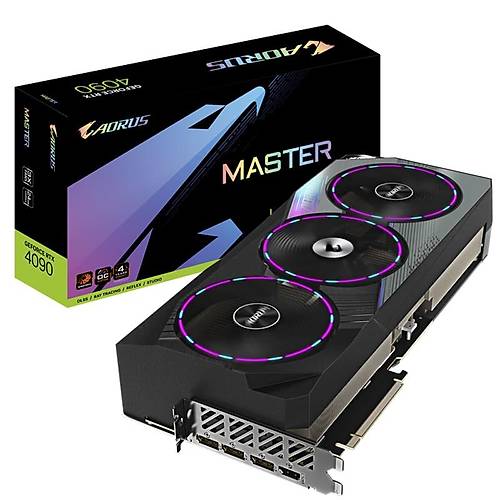 Gigabyte Aorus GeForce RTX 4090 Master  24GB 384Bit GDDR6X DLSS 3 Ekran Kartı