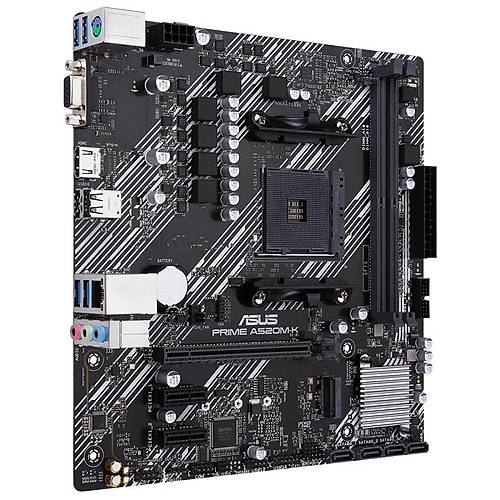 ASUS PRIME A520M-K DDR4 4400MHz HDMI VGA M.2 USB 3.2 mATX AM4