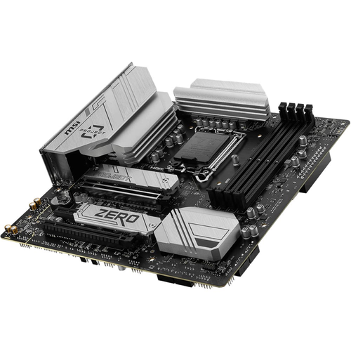 MSI B760M PROJECT ZERO DDR5 7800MHz (OC) PCI-E M.2 USB 3.2 HDMI DP 1x 2.5G LAN WiFi 6E mATX Soket 1700