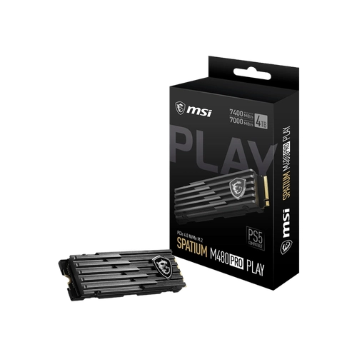 MSI Spatium M480 Pro PCIe 4.0 NVMe M.2 2TB Play SSD Disk Okuma 7400MB Yazma 7000MB
