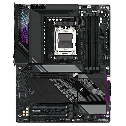 Gigabyte X870E AORUS ELITE WIFI7 DDR5 8200 MHz (OC) M.2 USB 2.0 USB 3.2 HDMI USB-C 2.5G LAN ATX Soket AM5