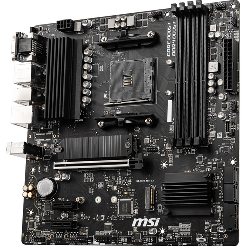 MSI B550M PRO-VDH DDR4 4400MHz (OC) HDMI DP VGA M.2 USB 3.2 mATX AM4