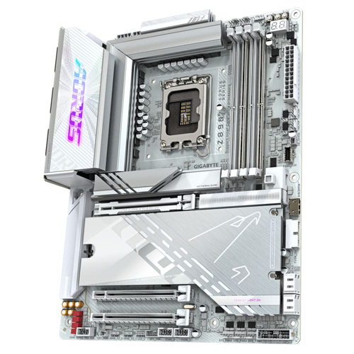 Gigabyte Z890 AORUS PRO ICE DDR5 9500 MHz (OC) M.2 USB 2.0 USB 3.2 Thunderbolt Wi-Fi 7 5G LAN ATX Soket 1851