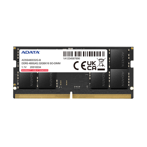 AData 32GB DDR5 4800MHz CL40 Notebook Ram AD5S480032G-S