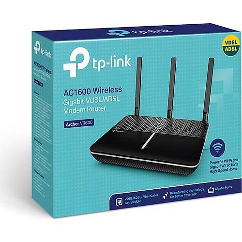 TP-Link Archer VR600 5GHz 1300Mbps Wi-Fi Gigabit VDSL/ADSL Modem Router