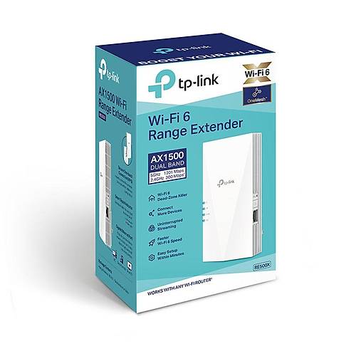 TP-Link RE500X AX1500 5GHz 1200Mbps Dual Band Wi-Fi 6 Menzil Geniletici