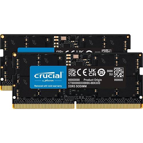 Crucial 32GB (2x16GB) DDR5 5200MHz CL42 1.1V SODIMM Notebook Ram CT2K16G52C42S5