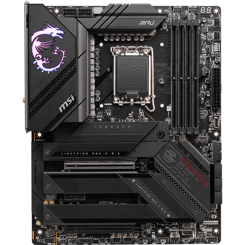 MSI MPG Z790 CARBON WiFi DDR5 7600MHz (OC) PCI-E Gen 5 M.2 USB 3.2 HDMI 1x2.5G LAN WiFi 6E ATX Soket 1700