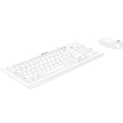 MSI ES502W Beyaz Kablolu Klavye Mouse Set