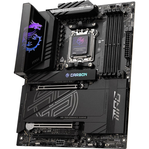 MSI MPG X870E CARBON WiFi DDR5 8400MHz (OC) USB 4 4xM.2 HDMI 5G LAN 2.5G LAN WiFi 7 RGB ATX AM5