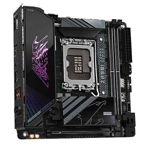 Gigabyte Z890I AORUS ULTRA DDR5 9200 MHz (OC) M.2 Thunderbolt Wi-Fi 7 USB 3.2 HDMI DP USB-C 2.5G LAN Mini-ITX Soket 1851