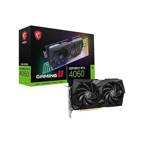 MSI GeForce RTX 4060 Gaming X 8G 8GB GDDR6 128Bit DX12 PCIe 4.0 X16 DLSS 3 Ekran Kart (3xDP 1xHDMI)