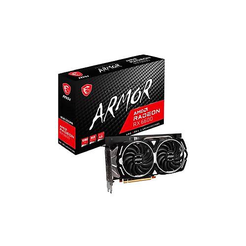 MSI Radeon RX 6600 Armor 8G 8GB GDDR6 128Bit PCIe 4.0 X8 (3xDP 1xHDMI) Ekran Kart