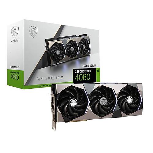 MSI GeForce RTX 4080 16GB SUPRIM X 256Bit GDDR6X DLSS 3 Ekran Kart