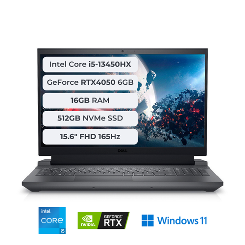 Dell G15 5530 i5-13450HX 16GB 512GB SSD 6GB RTX4050 15.6 FHD 165Hz Windows 11 GALIO152401008