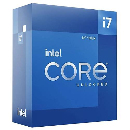 Intel Core i7 12700K Soket 1700 2.7GHz 25MB Cache lemci Fansz Kutulu