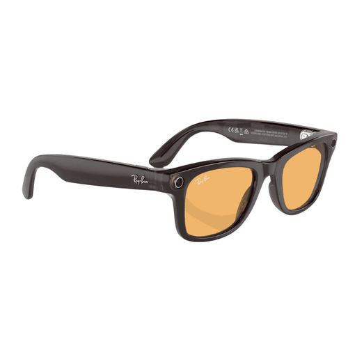 Ray-Ban Meta Wayfarer Akll Gzlk Parlak Siyah Karamel