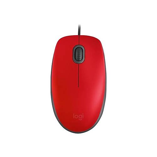 Logitech M110 Silent Optik USB Mouse Kırmızı 910-006759