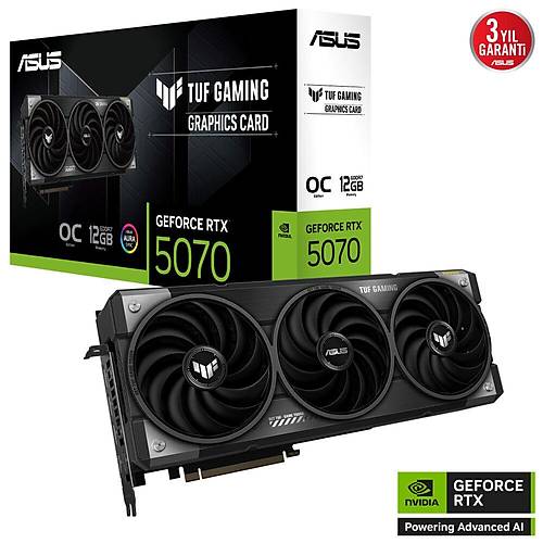 ASUS TUF Gaming GeForce RTX 5070 12GB GDDR7 OC Edition Ekran Kart