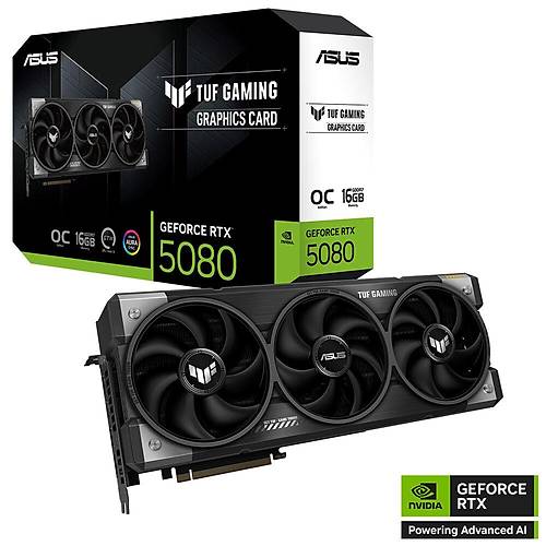 ASUS TUF Gaming GeForce RTX 5080 16GB GDDR7 OC Edition Ekran Kart