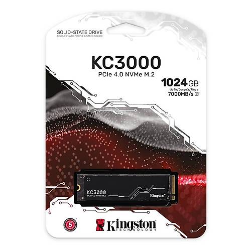 Kingston KC3000 1TB PCIe 4.0 NVMe M.2 SSD Disk SKC3000S/1024G