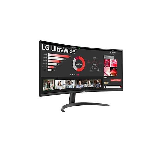 Lg 34WR50QC-B 34 3440x1440 100Hz 5ms HDMI DP HDR10 Curved FreeSync Premium Led Monitr