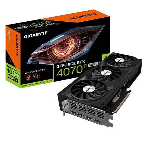 Gigabyte GeForce RTX 4070 Ti Super Windforce OC 16GB 256Bit GDDR6X GV-N407TSWF3OC-16GD