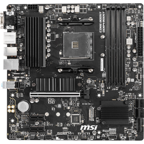 MSI B550M PRO-VDH DDR4 4400MHz (OC) HDMI DP VGA M.2 USB 3.2 mATX AM4